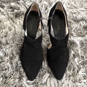 Prada suede heels shoes